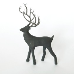 Mini Masaüstü Ren Geyik Figürü Gri Renk Mini Masaüstü Ren Geyik Figürü Gri Renk