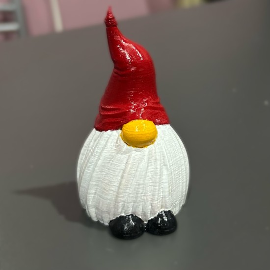 Yılbaşı Cücesi figür Gnome figür 8cm 3D Baskı