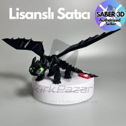 3D Ejderhanı Nasıl Eğitirsin-Dişsiz Toothless Hareketli Figür 3D Ejderhanı Nasıl Eğitirsin-Dişsiz Toothless Hareketli Figür