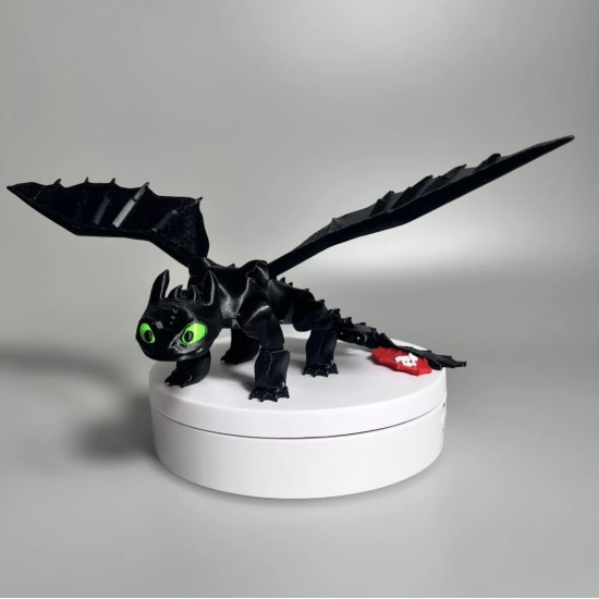 3D Ejderhanı Nasıl Eğitirsin-Dişsiz Toothless Hareketli Figür